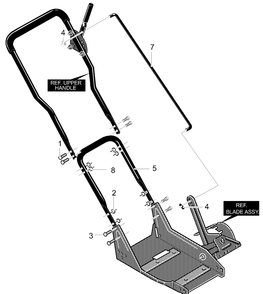 Part Location Diagram of 332232-830 Murray Lower Handle